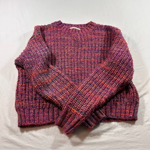 Anthropologie Purple and Pink Knit Sweater - Picture 1 of 9